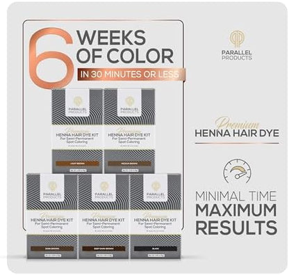 Parallel Products 5 grams henna dye kit with included syringe and mixing paddles