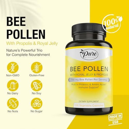 Pure By Nature triple action immune support supplement label showing ingredients