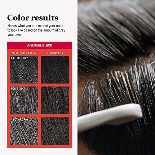 Top view of the ammonia free men's hair coloring tube imported from the United States