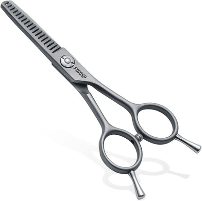 4.5" Curved Dog Scissors for Grooming Face and Paws with Safety Round Tip for Small Dogs Face Paw Ears Trimmer Professional Small Cat Grooming Shears (4.5" Curved, Gray) - Image 9