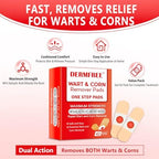 Medicated forty percent salicylic acid foot bandages showing the soft protective cushion hole