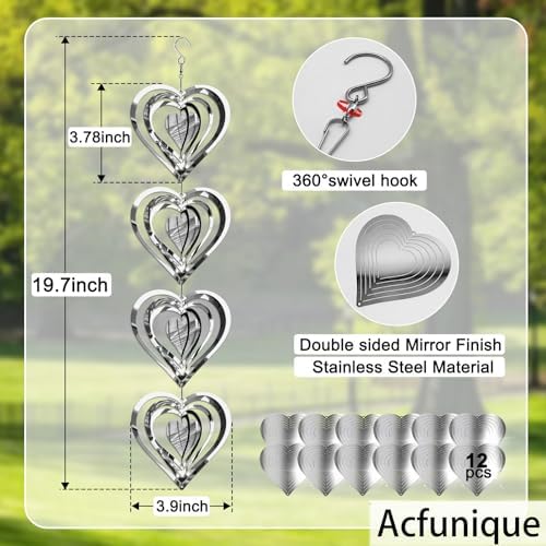Twelve pack of stainless steel reflective bird scare discs
