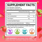 MEENCCD L-Lysine 1000mg Gummies supplement facts and nutritional label