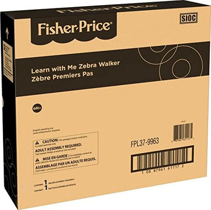 Packaging illustration of the imported Fisher-Price musical push toy.
