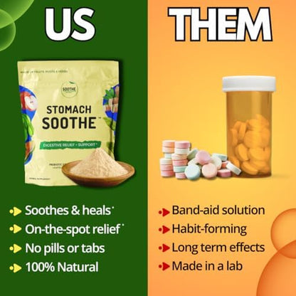 Stomach Soothe natural gut lining repair powder container