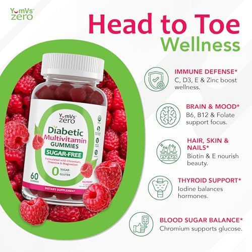 YUM-V'S keto friendly gummy vitamins with chromium and magnesium