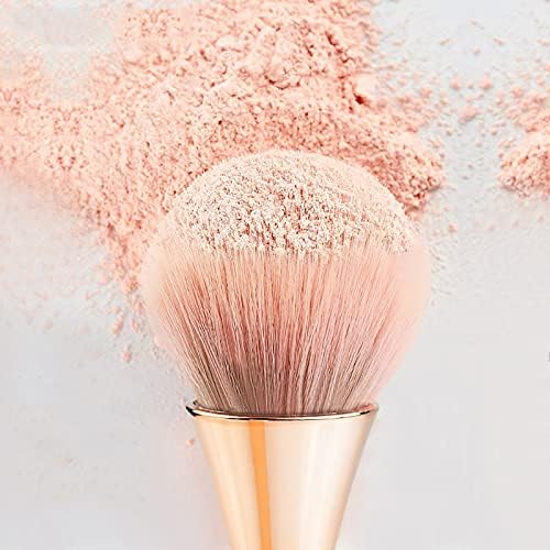 2Pcs Nail Dust Brush Acrylic Brush Cleaner Nail Brushes for Cleaning Dust Dip Powder Brush Large Makeup Brush Blush Brush Nail Clean Up Brush Manicure Brush Nail Art Tools (Gold+Black) - Image 7