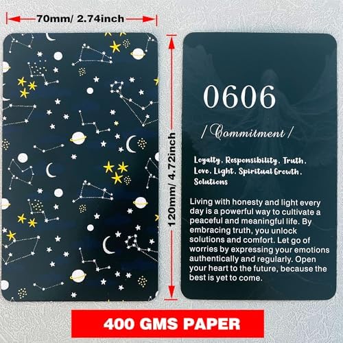 Hand holding Angel Numbers Oracle Cards