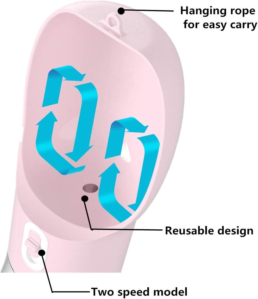 Pink leak proof puppy water dispenser showing silica gel seal ring