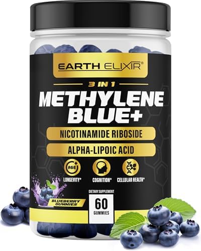 3-in-1 Methylene Blue Gummies – Methylene Blue Pharmaceutical Grade w/Alpha Lipoic Acid (ALA) & NAD Supplement for Energy, Cognitive & Cellular Support – 2 Month Supply & 3rd Party Tested - Image 2