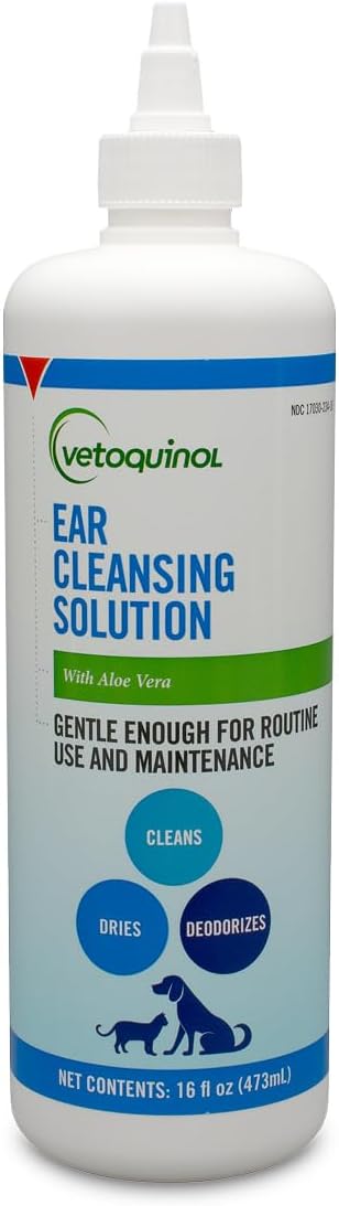 Vetoquinol Ear Cleansing Solution - Gentle Cleaner to Remove Dirt & Debris - Easy-to-Use Drops for Cats & Dogs - Support Clean and Fresh-Smelling Ears - Ideal for Routine Pet Hygiene - 8 Ounces - Image 11