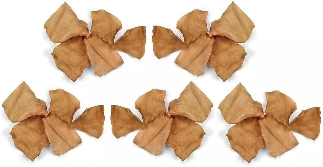 Premium dental health dog rawhide treats with peanut butter flavor packaging