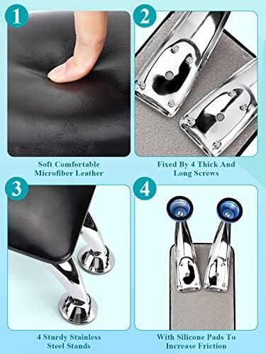 Black microfiber leather nail hand cushion for salon