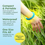 Child wearing comfortable BugMD mosquito repellent band