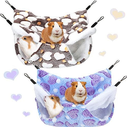Two piece Boao small animal hammock set with heart print