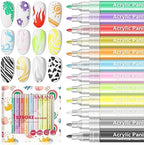 Saviland 12 Colors Nail Art Pens Set front view