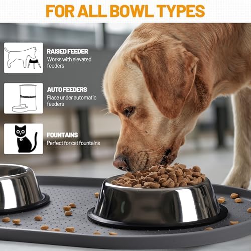 Hubulk Waterproof Pet Mat Dishwasher Safe