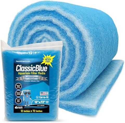 Aquatic Experts blue and white media roll texture