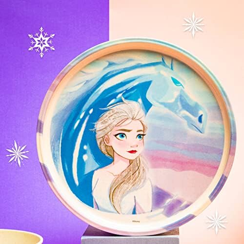 Durable melamine and bamboo Frozen 2 dinnerware for kids