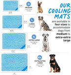 Washable pet cooling mat being placed inside a home washing machine