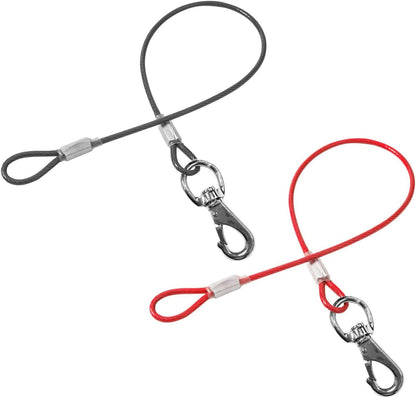 Chew Proof Dog Leash - 2Pack Metal Cable Lead,No Tangle Multiple Dog Leashes for Small and Medium Dogs- Heavy Duty Leash Extender for Collars & Harnesses(2 Pack Black, 20in/50cm) - Image 11