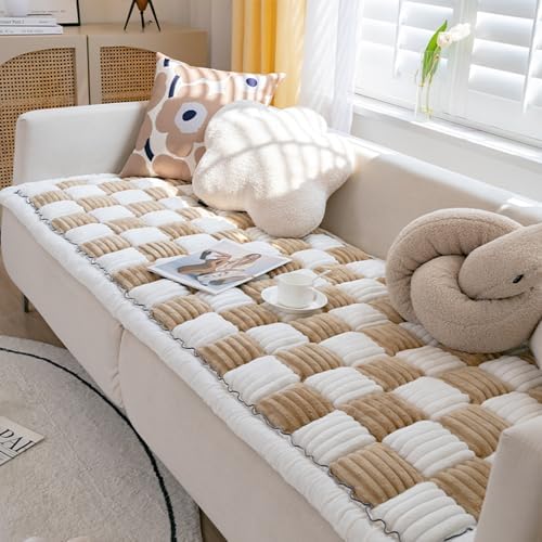 Awjcsv pet friendly sofa protector non slip backing close up view