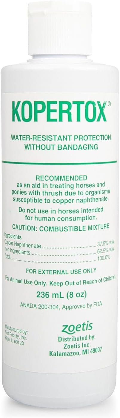 Zoetis Kopertox 8 Ounce equine hoof dressing front view