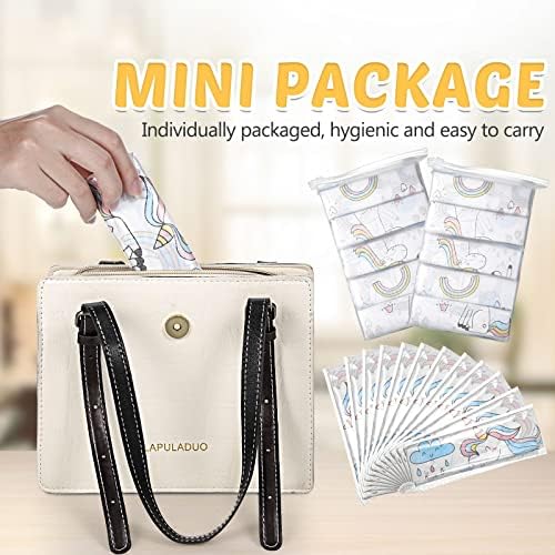 Mimorou kids travel accessories showing forty pieces of individually wrapped packages