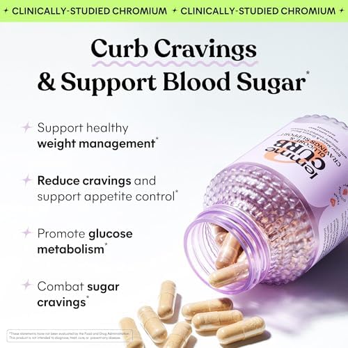 Lemme Curb supplement bottle clearly showing the facts panel and key metabolic ingredients.