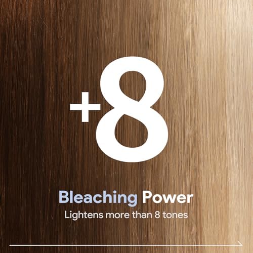 Back of the YOURTONE hair lightening powder packet with mixing instructions