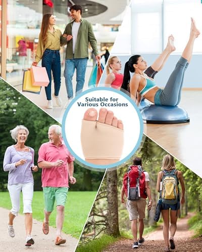 Succure foot pads being worn inside a high heel shoe for pain relief.