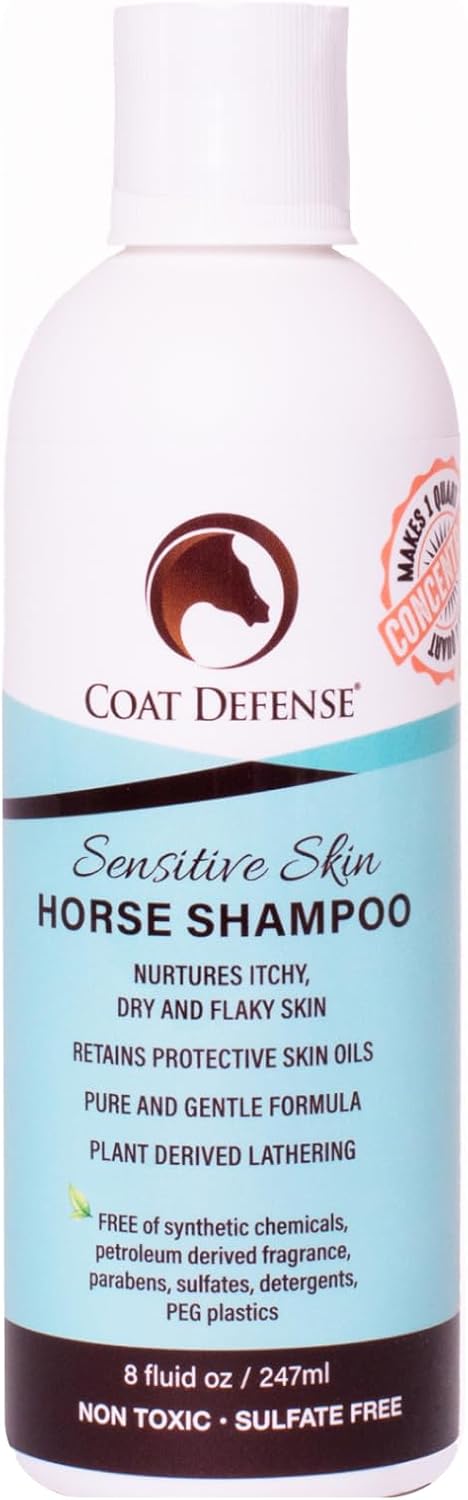 Coat Defense Sensitive Skin Shampoo for horses front view
