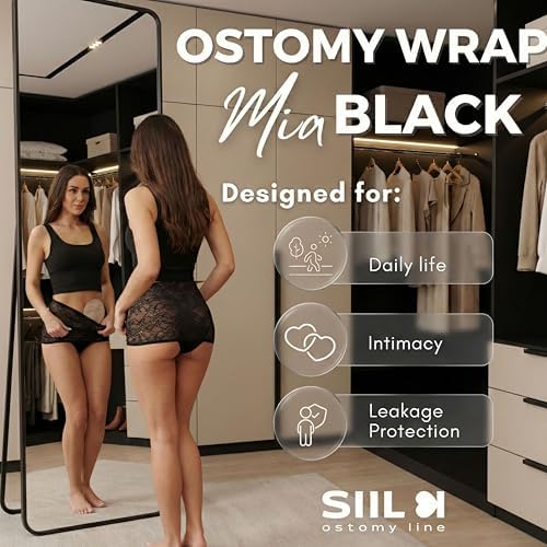 Close up of SIIL stoma wrap inner pocket for ostomy bag security