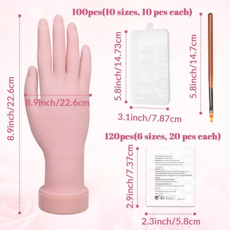 Solaradgy practice hand showing realistic articulation