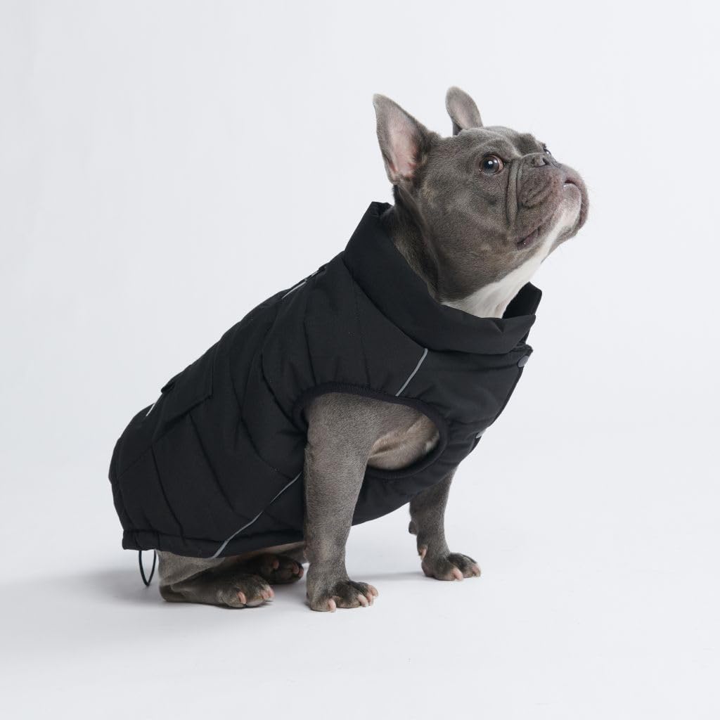 Spark Paws Dog Winter Jacket, Water-Resistant Coat, Warm Reflective Windproof Fleece-Interior, for Medium and Large Dogs - Olive - S - Image 15