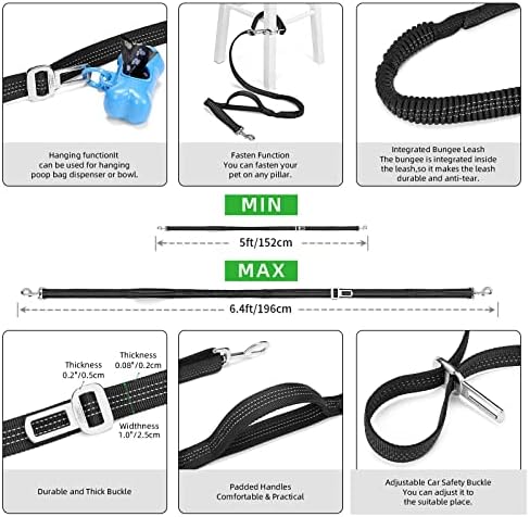 Adjustable waist belt mechanism of the Tudequ dog walking system