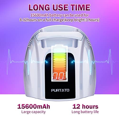 Purtato nail lamp with portable handle and digital display