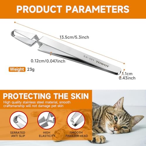 TOWOT pet grooming tool showing cross-locking mechanism