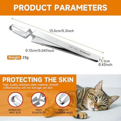 TOWOT pet grooming tool showing cross-locking mechanism