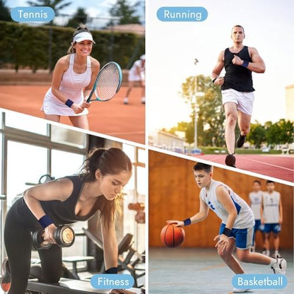 Professional athletic wrist sweatbands for workout
