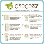 OsoCozy prefold cloth diapers twelve count bundle ready for use
