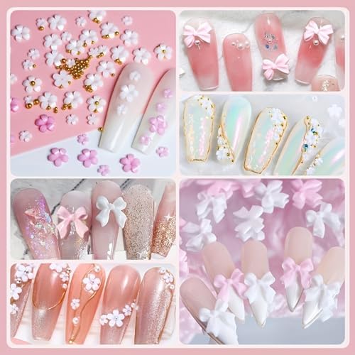 Complete DIY nail art decoration kit layout