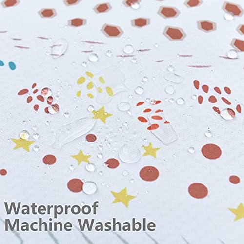 Womumon kids spill mat used as a protective tablecloth during arts and crafts painting session