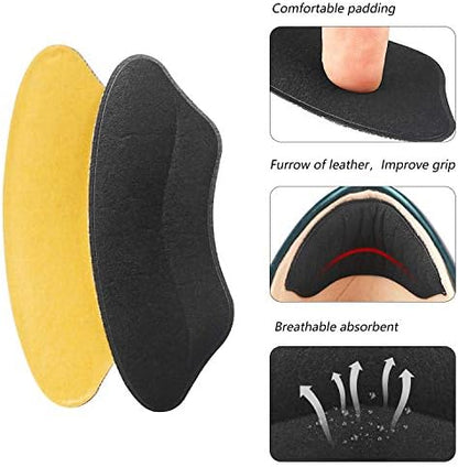 Four pairs of black shoe inserts for men and women