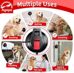 Agape pet grooming tether attached to bathtub tile