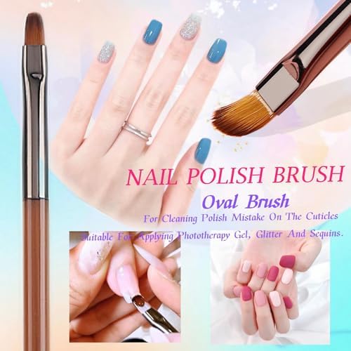 Lykjdnz nail art clean up brushes for cuticle maintenance.