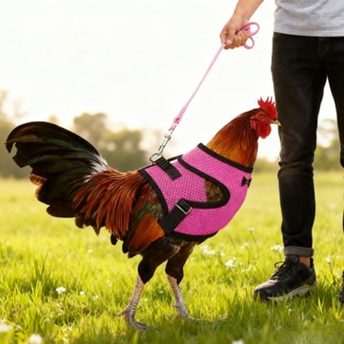 WeimoMonkey medium blue duck and goose training harness with matching lightweight leash.