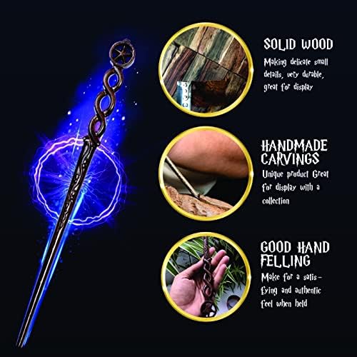 Handicraftviet 15 inch solid wood magic wand in storage box