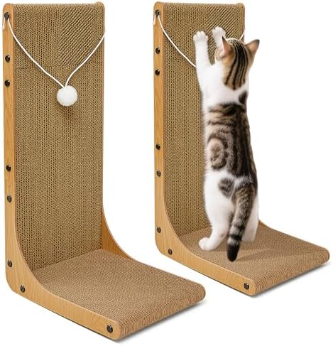 Markarbarka vertical wall-mounted cat scratcher protecting home sofa from claws