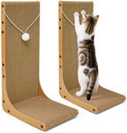 Markarbarka vertical wall-mounted cat scratcher protecting home sofa from claws